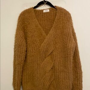 Bluivy Cozy Tan Cardigan Sweater